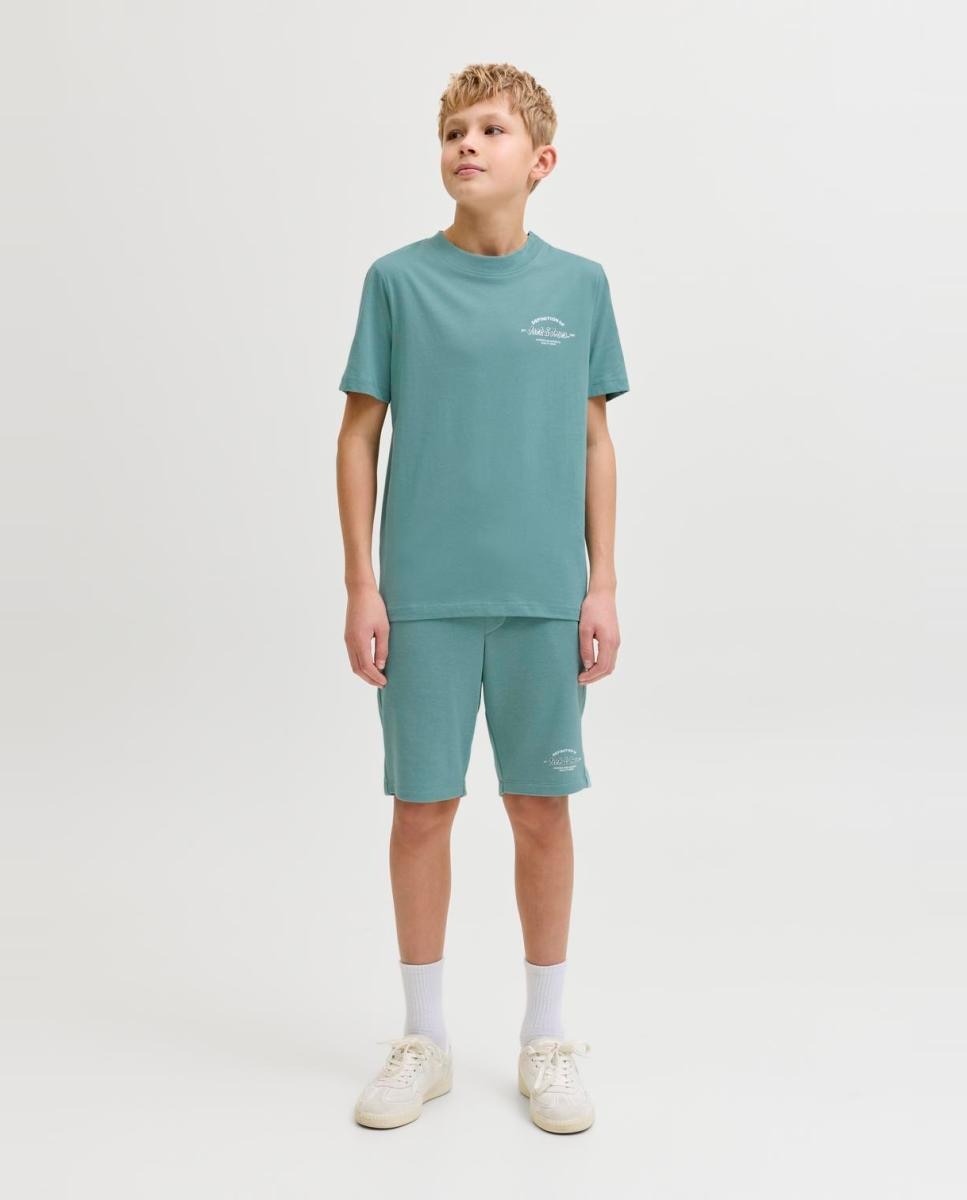 Bermuda deportiva de niño con logo - Jack & Jones - Verde Verde-1