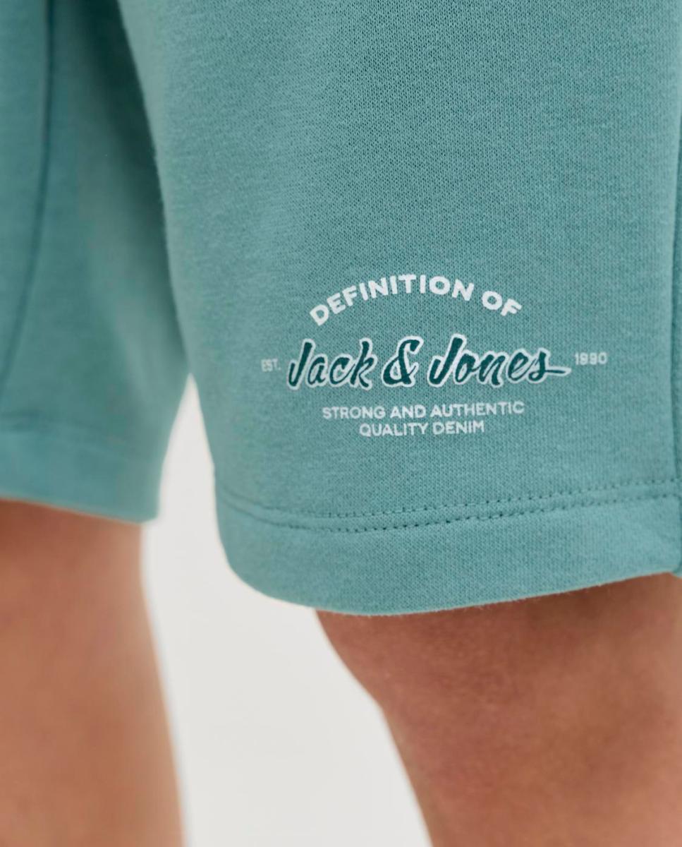 Bermuda deportiva de niño con logo - Jack & Jones - Verde Verde-4