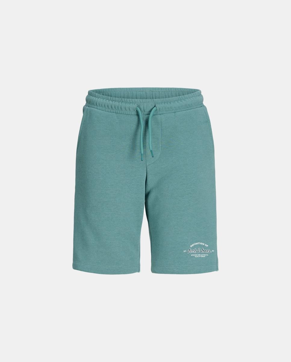 Bermuda deportiva de niño con logo - Jack & Jones - Verde Verde-5