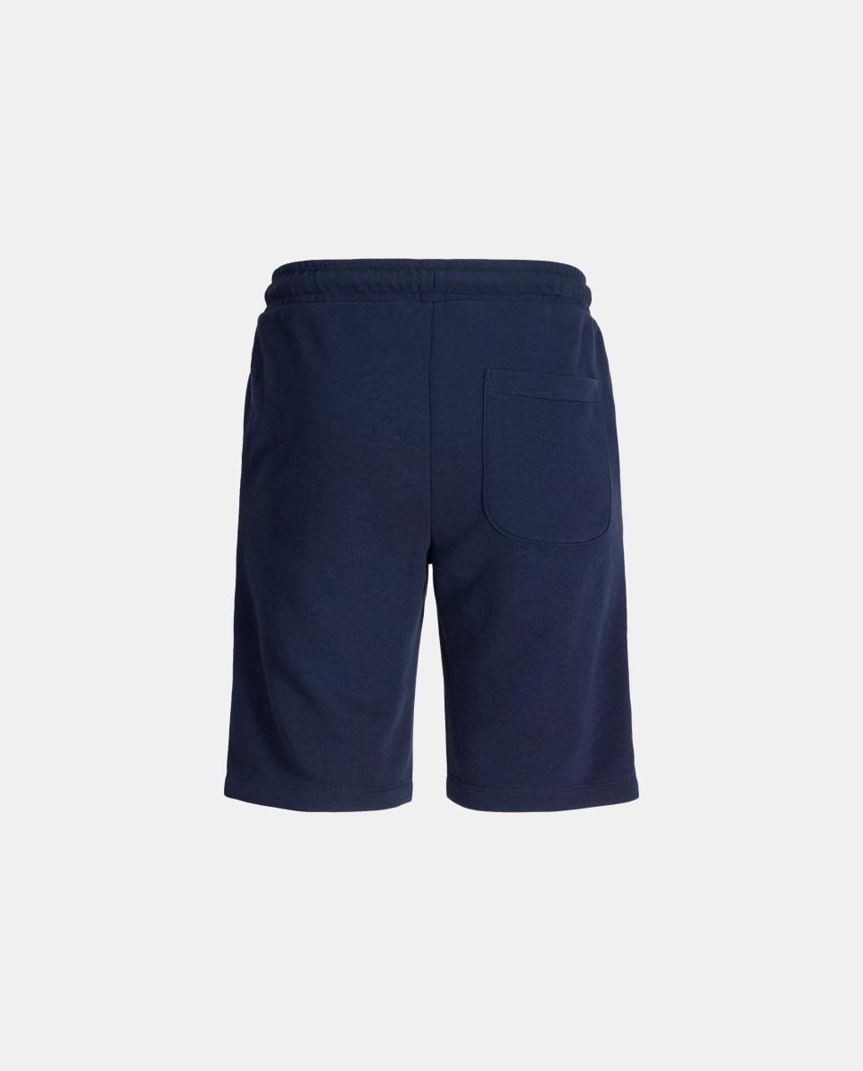 Bermudas desportivas de menino com logótipo Jack & Jones Azul-marinho-7