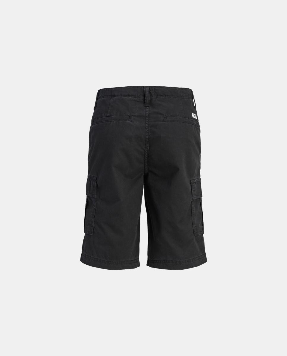 Bermuda cargo de niño relaxed fit - Jack & Jones - Negro Negro-7