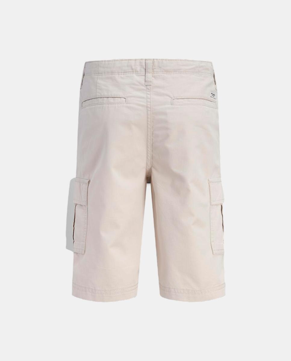 Bermuda cargo de niño relaxed fit - Jack & Jones - Crema Crema-2
