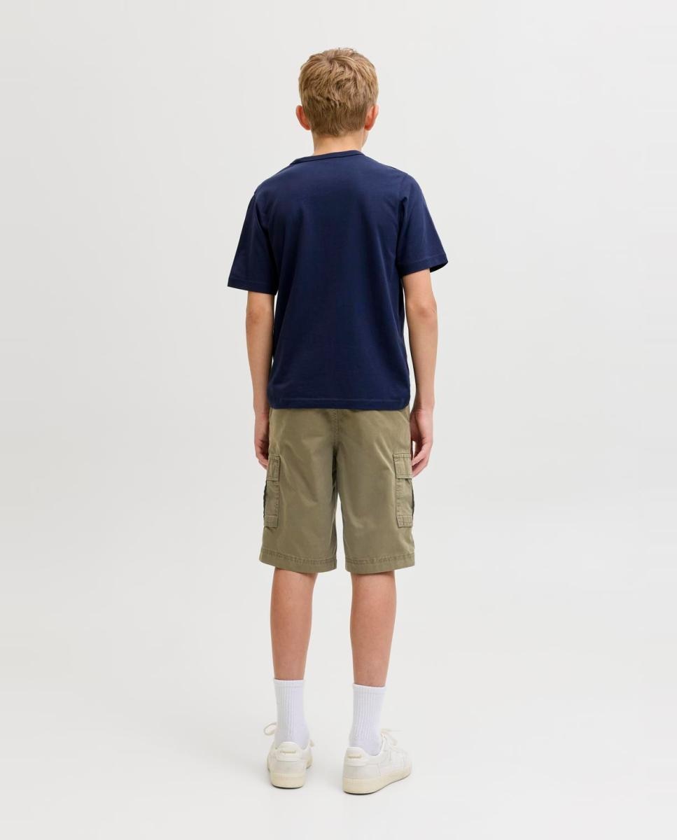 Bermudas Cargo Relaxed Fit Verde-3