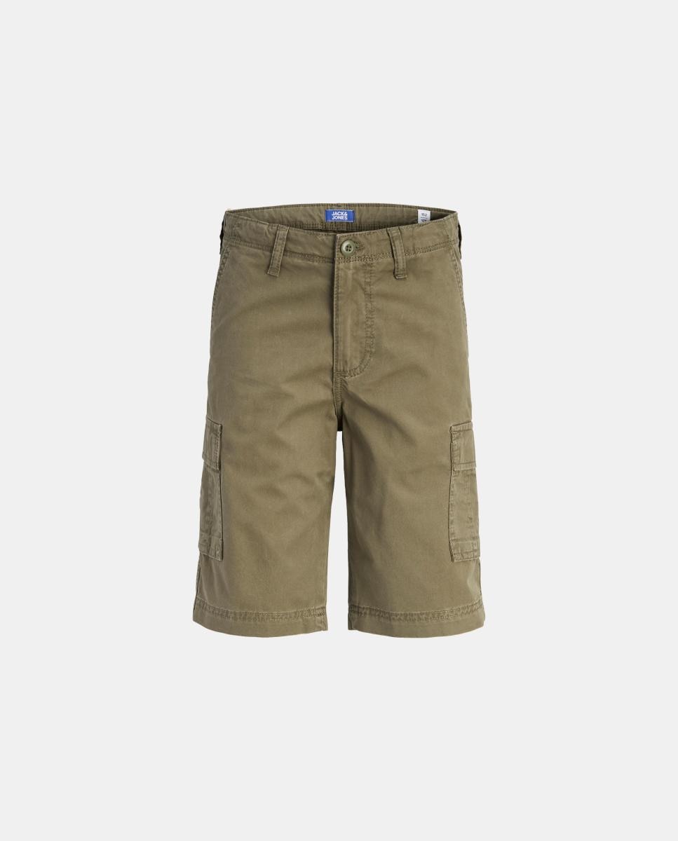 Bermudas Cargo Relaxed Fit Verde-6