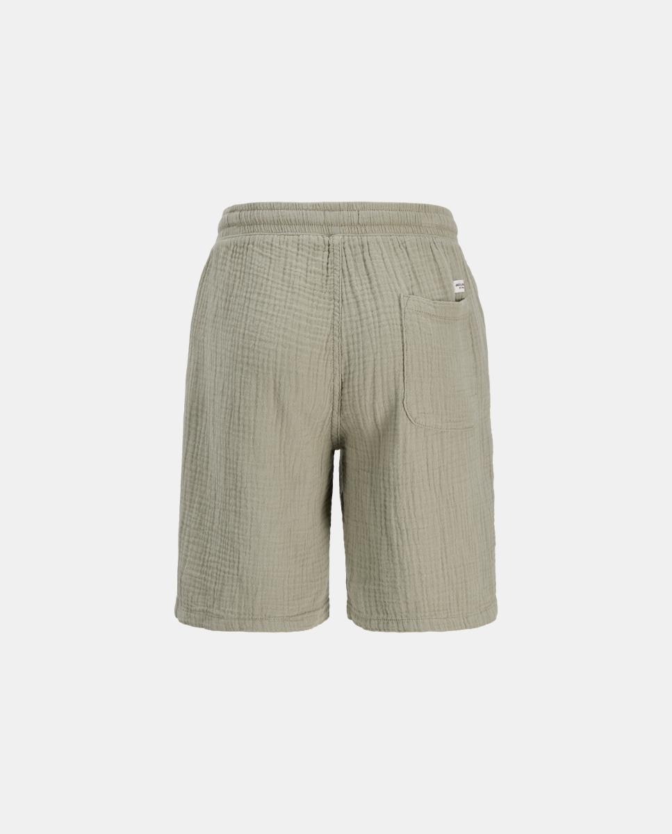 Bermudas com Textura Relaxed Fit Jack & Jones Verde-8