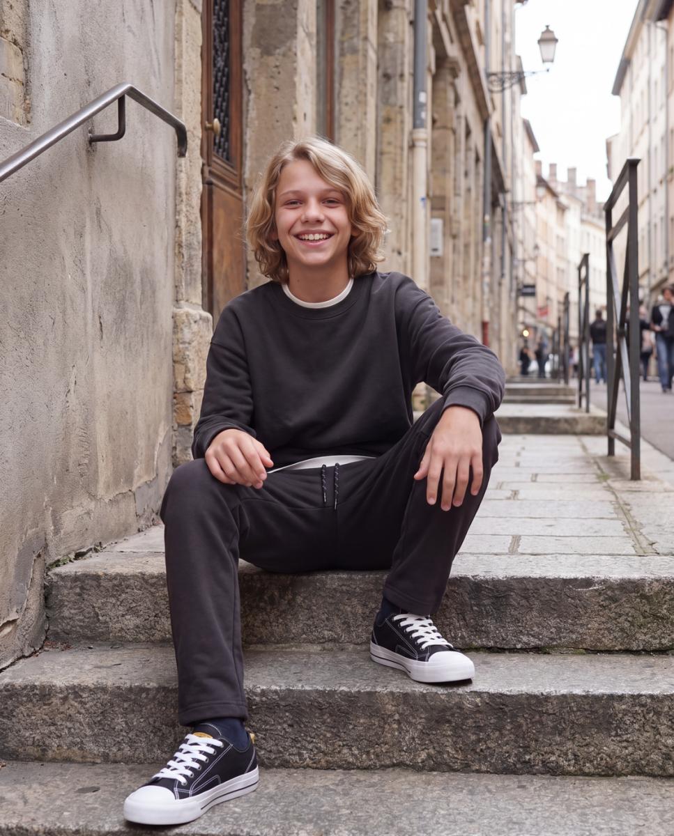 Imagen 5 de Pantalón deportivo de niño liso - Jack & Jones - Negro Negro