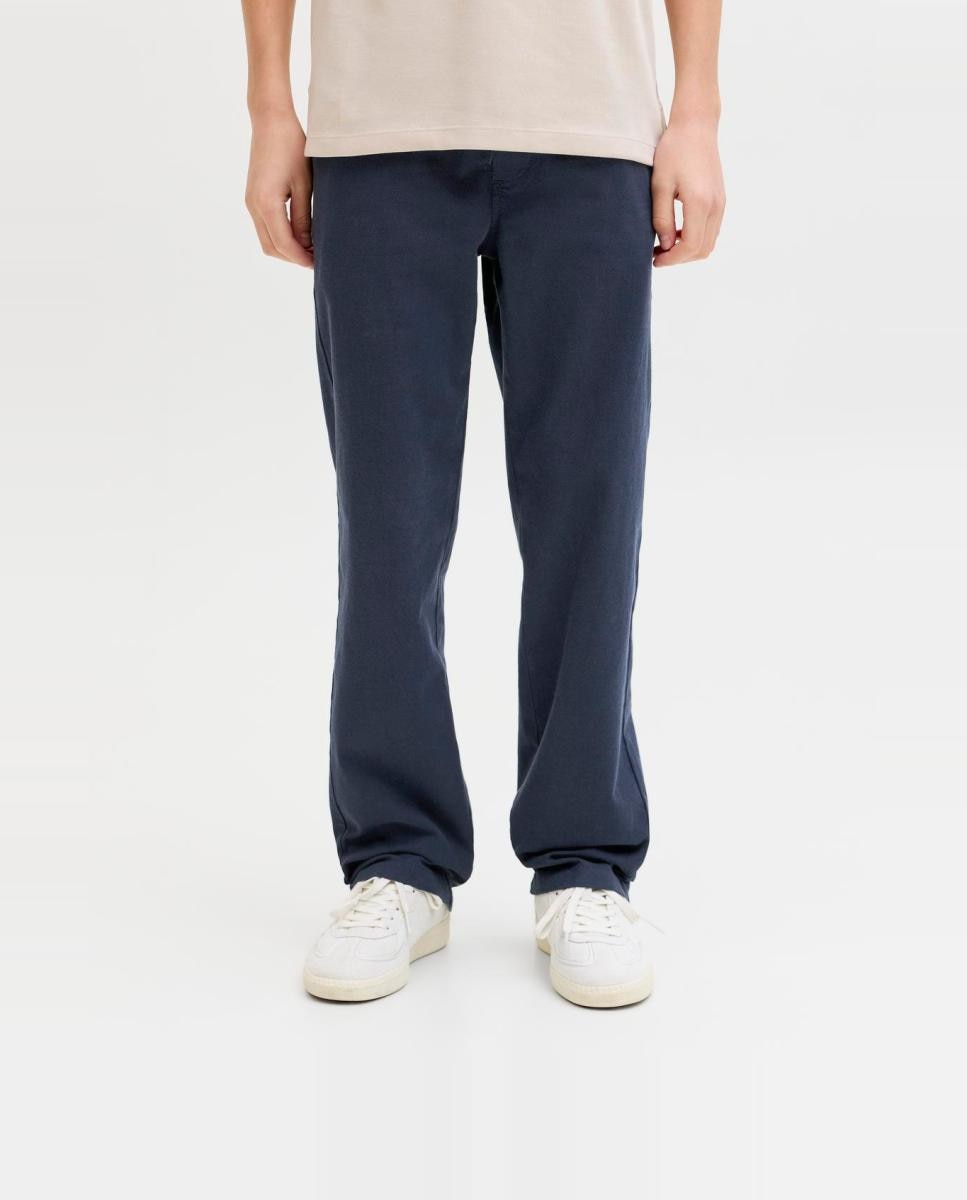 Pantalon liso tipo jogger de niño - Jack & Jones - Azul marino Azul marino-2