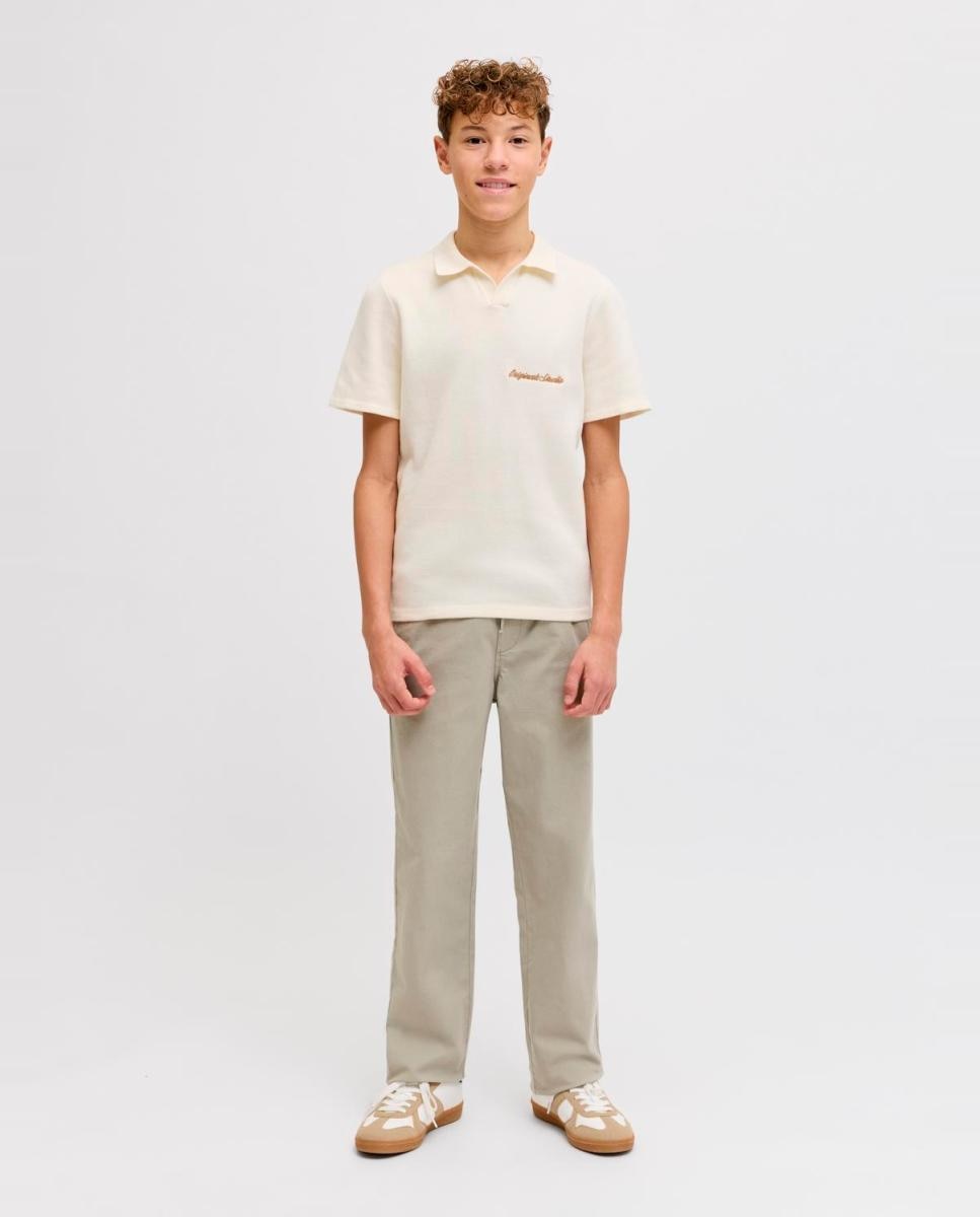 Pantalon liso tipo jogger de niño - Jack & Jones - Camel Camel-1
