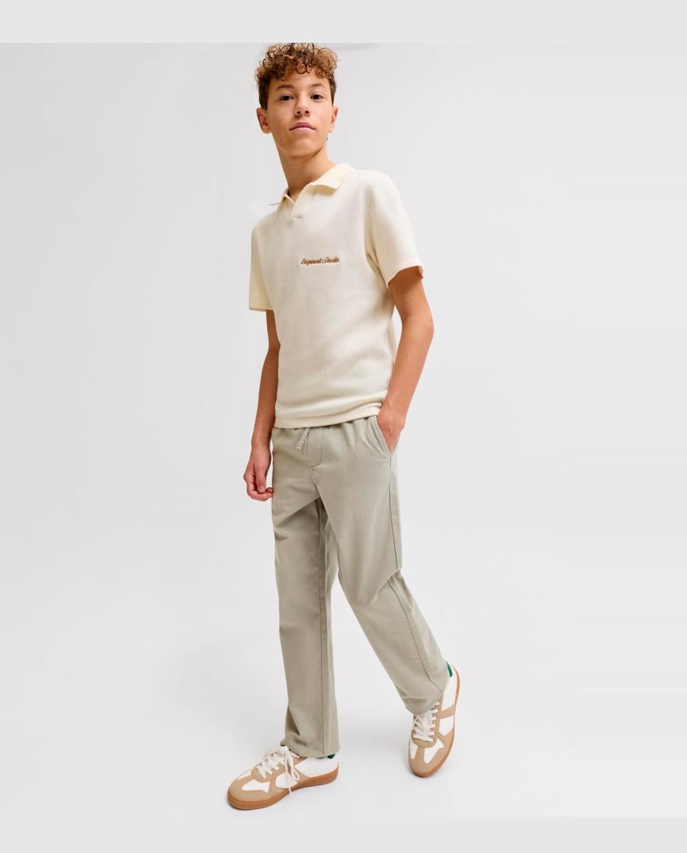 Pantalon liso tipo jogger de niño - Jack & Jones - Camel Camel-4