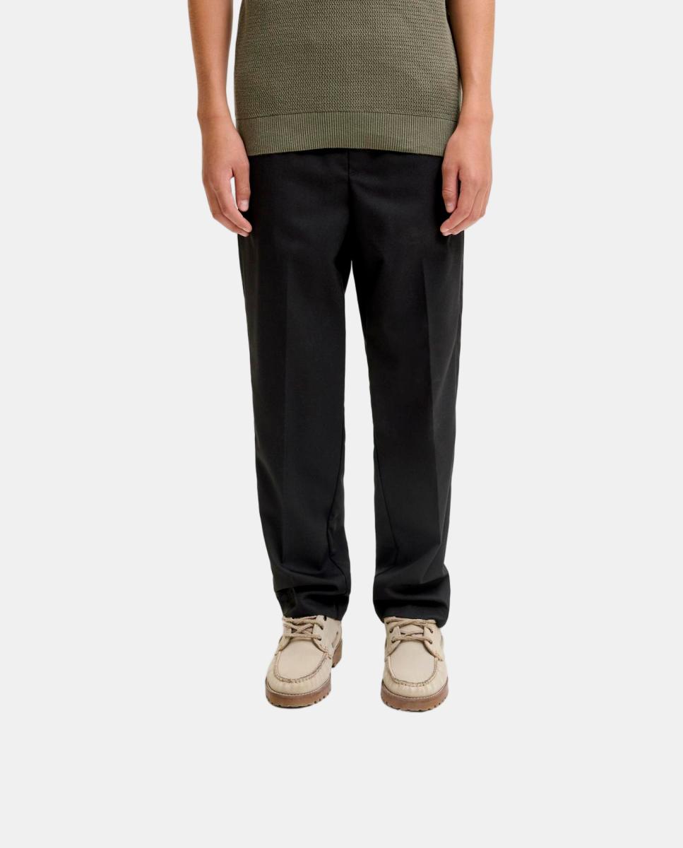 Pantalon liso tipo jogger de niño - Jack & Jones - Negro Negro-2