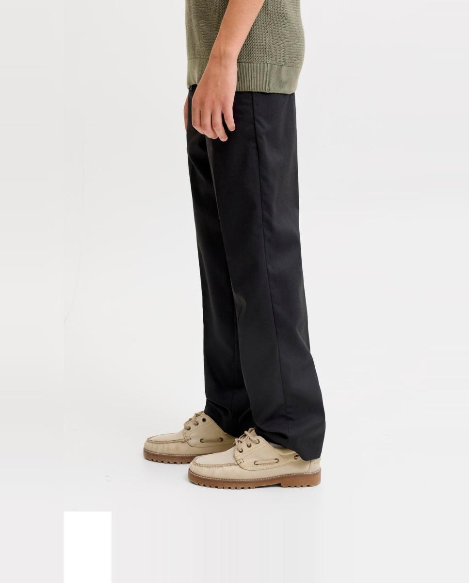 Pantalon liso tipo jogger de niño - Jack & Jones - Negro Negro-4