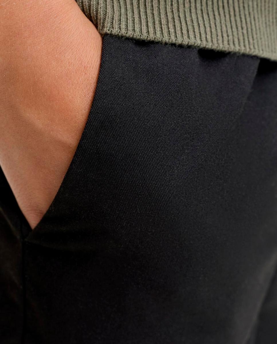 Pantalon liso tipo jogger de niño - Jack & Jones - Negro Negro-5