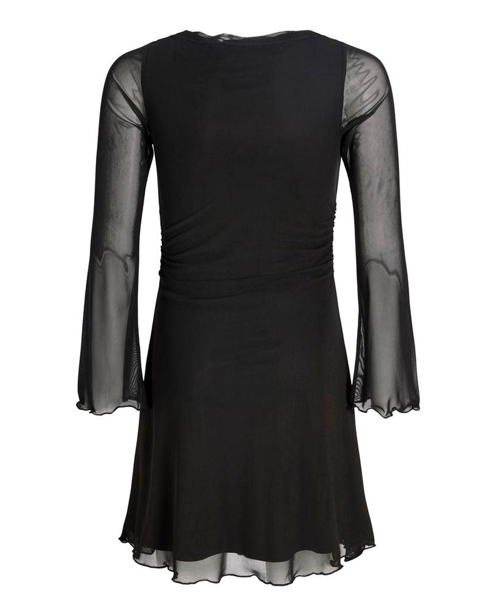 Vestido de Manga Comprida com Forro Preto-6