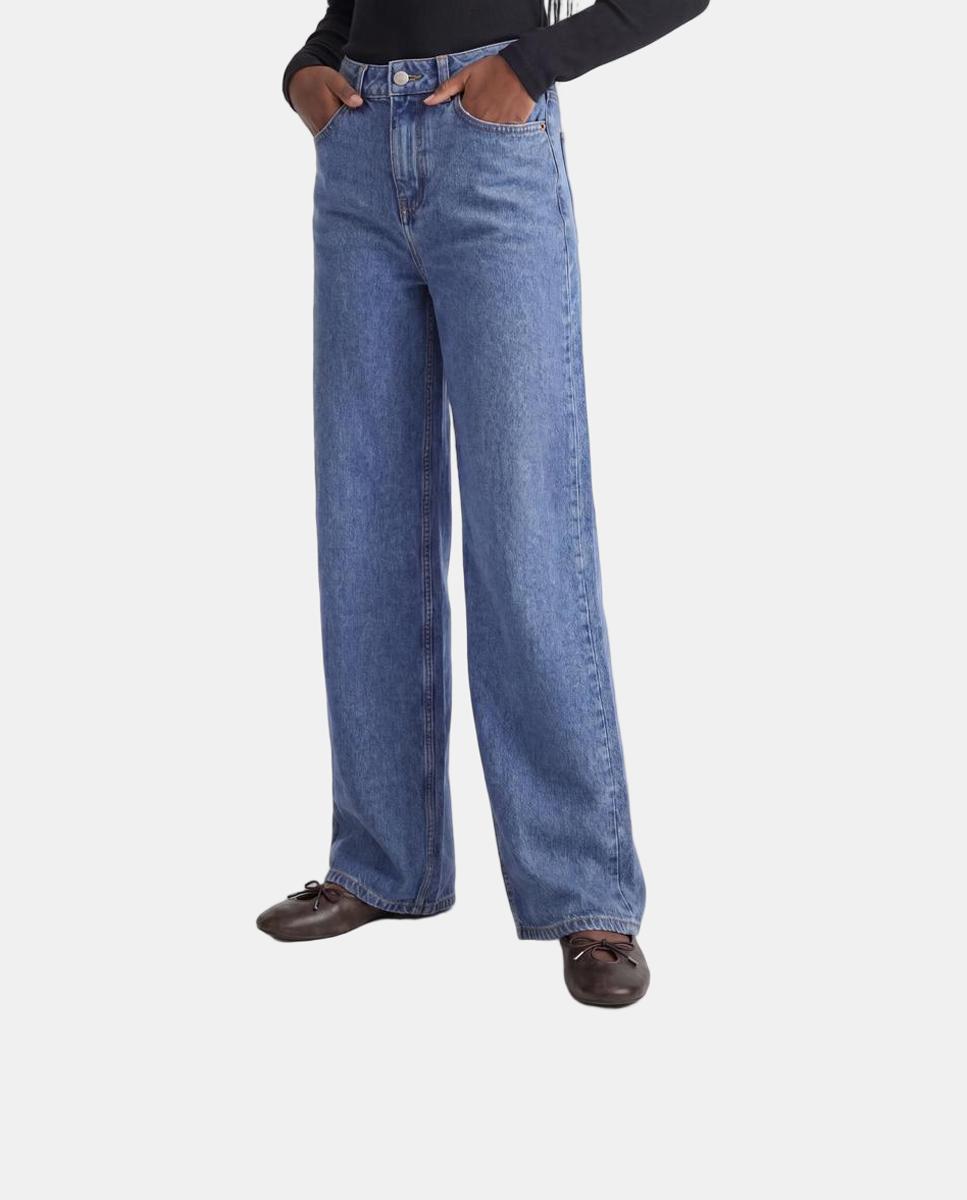 Jeans wide leg de niña - Jack & Jones - Azul índigo Azul índigo-2