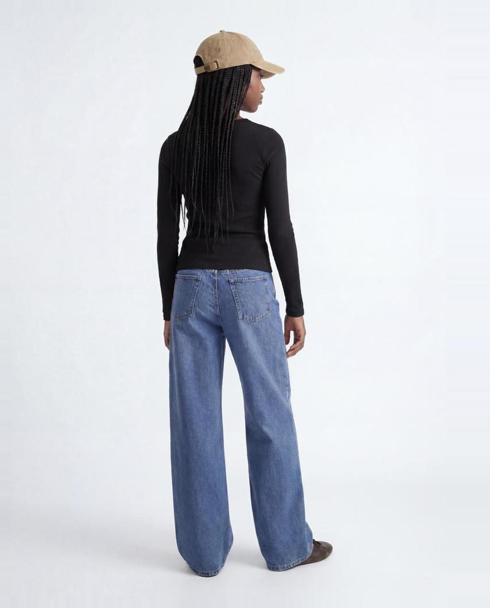 Jeans wide leg de niña - Jack & Jones - Azul índigo Azul índigo-3