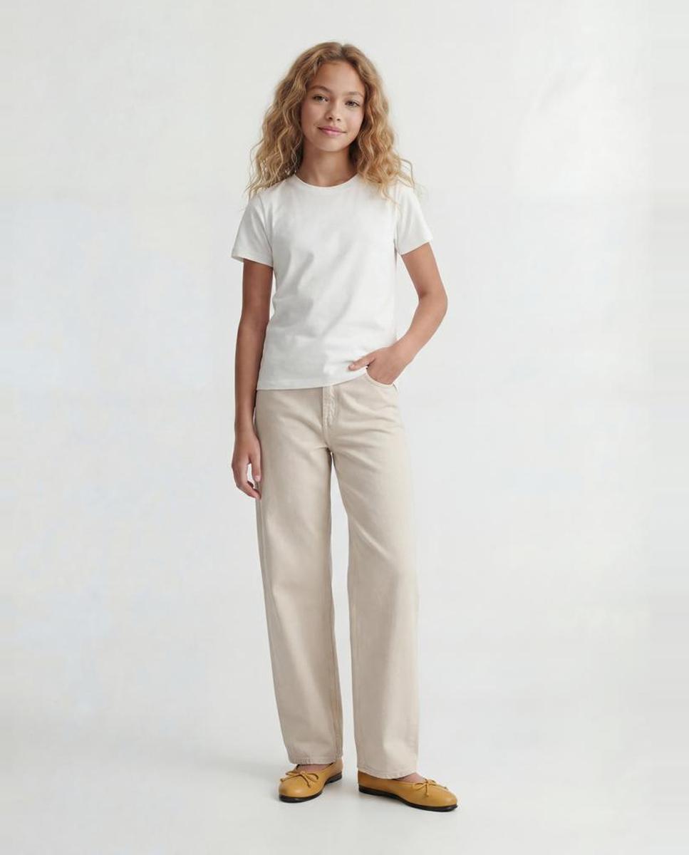 Jeans barrel de niña - Jack & Jones - Natural Natural-4