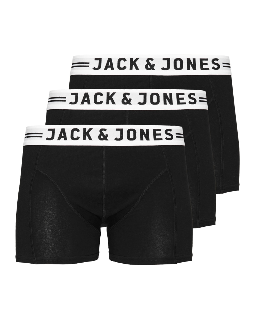 Pack de 3 calzoncillos bóxer de niño - Jack & Jones - Negro Negro-1
