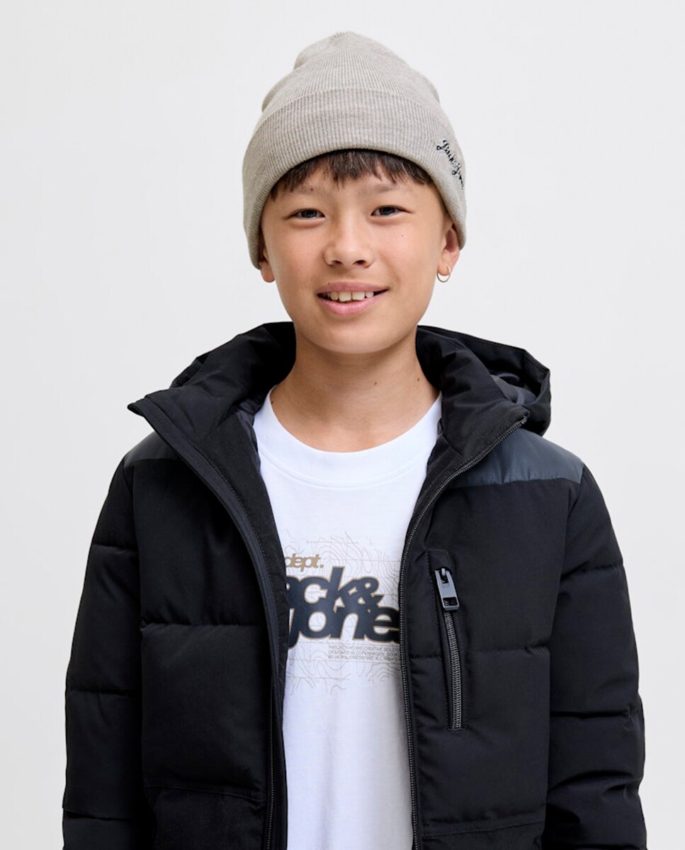 Gorro de Malha Cinzento-claro-4