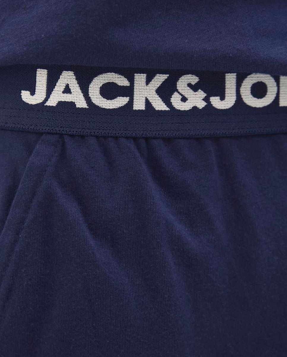 Pijama Curto com Logótipo Jack & Jones Azul-6