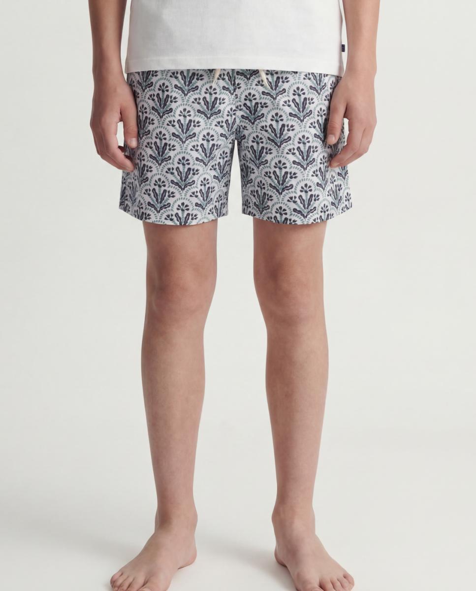 Bañador bermuda de niño con estampado - Jack & Jones - Blanco Blanco-2