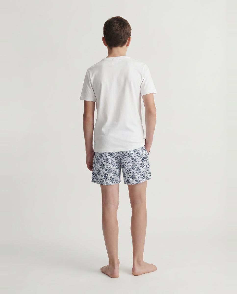 Bañador bermuda de niño con estampado - Jack & Jones - Blanco Blanco-3
