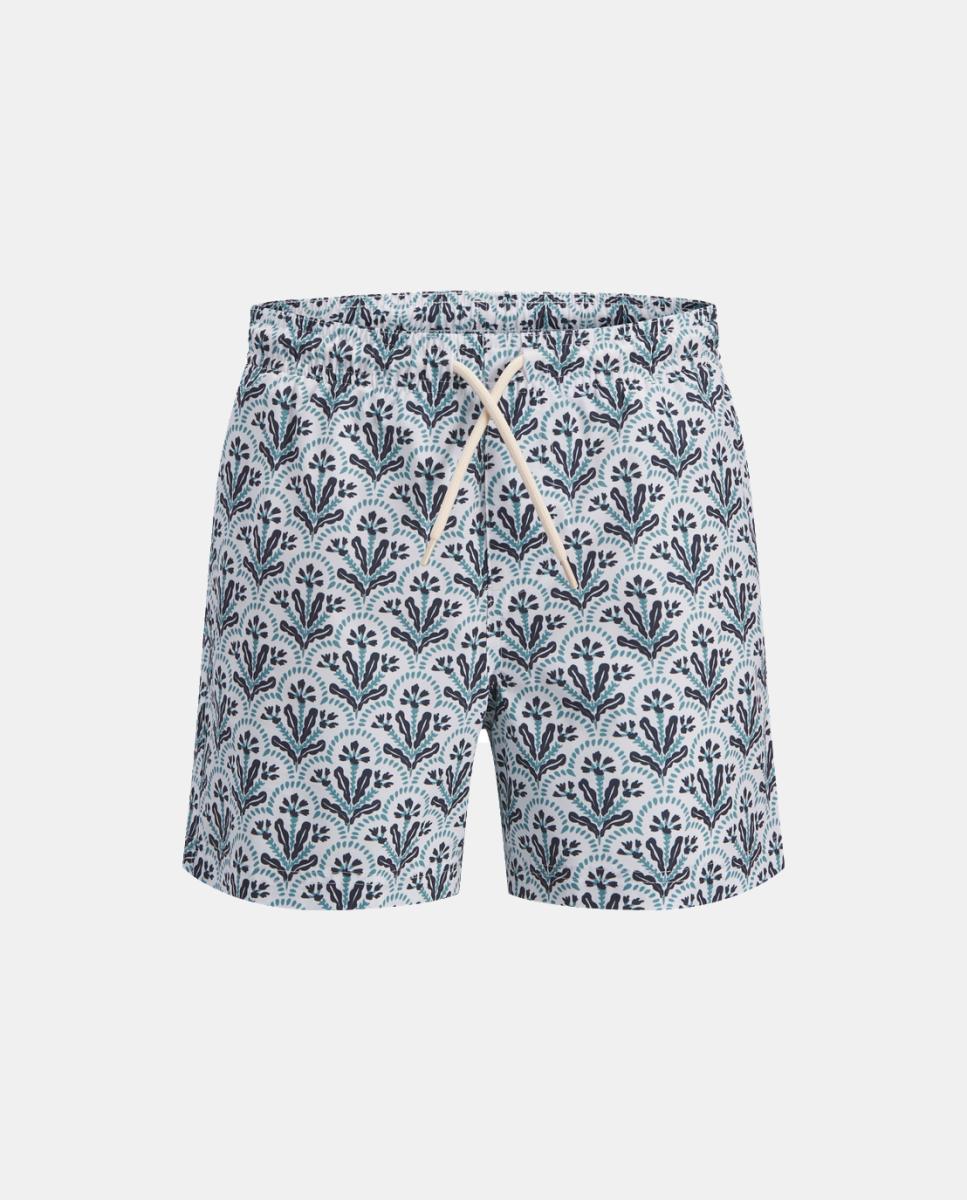 Bañador bermuda de niño con estampado - Jack & Jones - Blanco Blanco-5