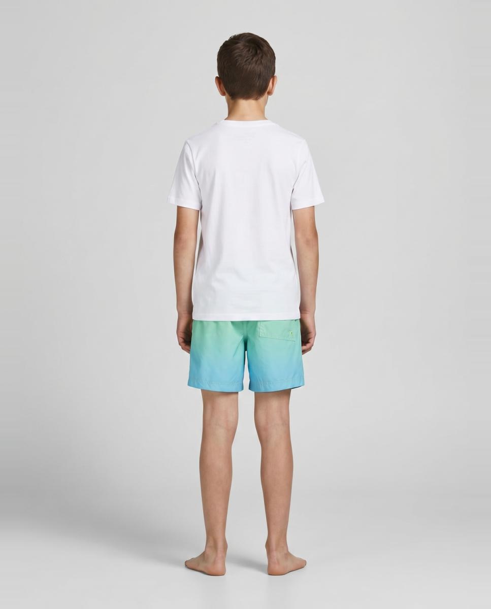 Calções de Banho com Estampado em Degradé Jack & Jones Verde-3