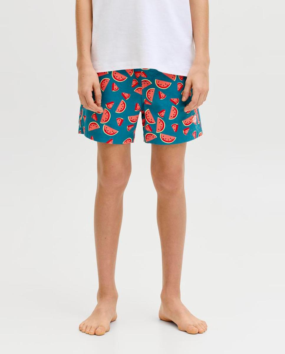 Calções de Banho com Estampado Jack & Jones Turquesa-2