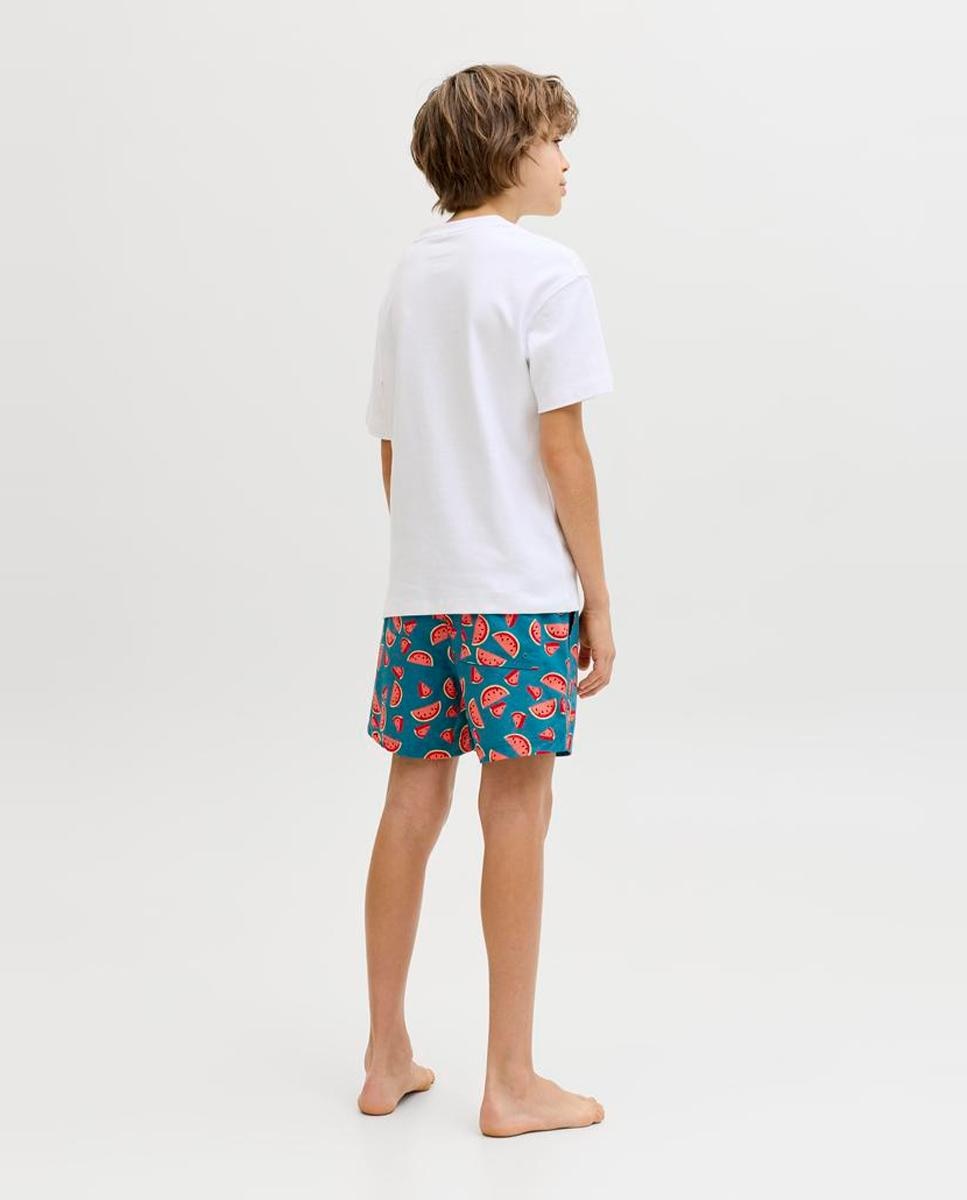 Calções de Banho com Estampado Jack & Jones Turquesa-3
