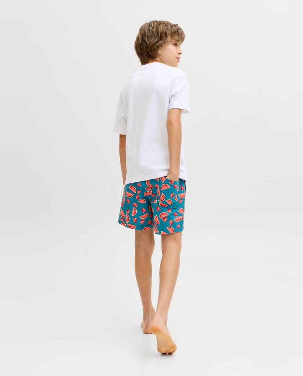 Calções de Banho com Estampado Jack & Jones Turquesa-4