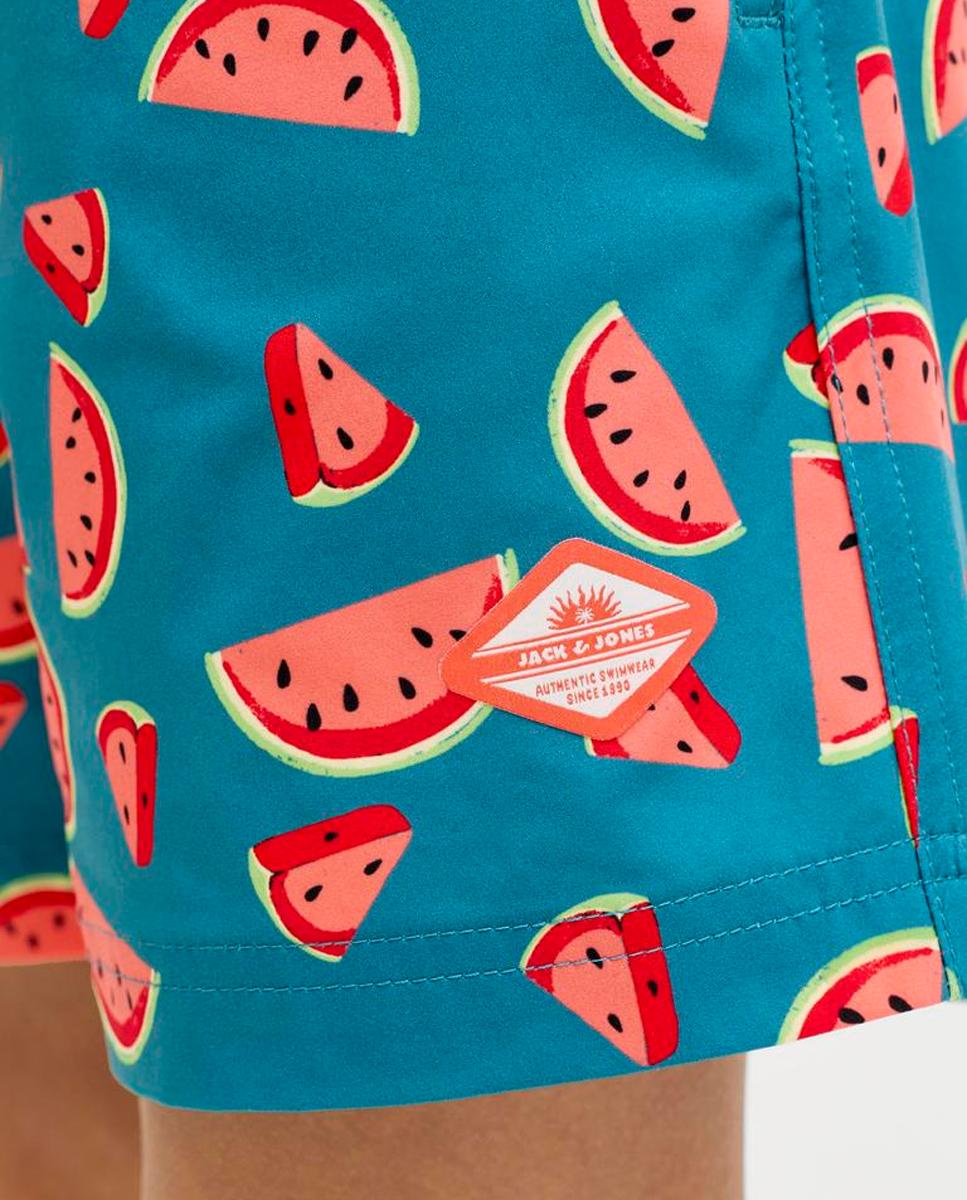 Calções de Banho com Estampado Jack & Jones Turquesa-5