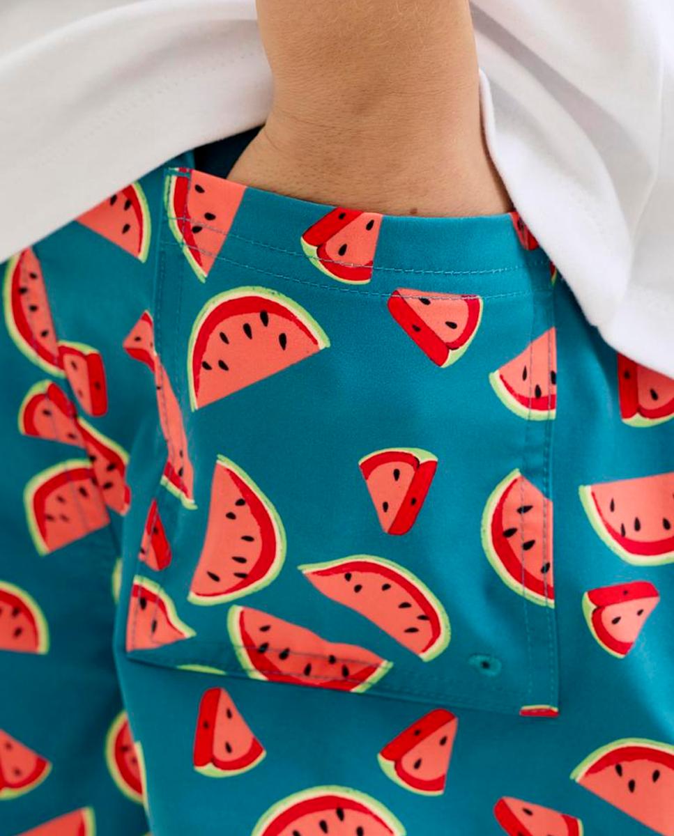 Calções de Banho com Estampado Jack & Jones Turquesa-6