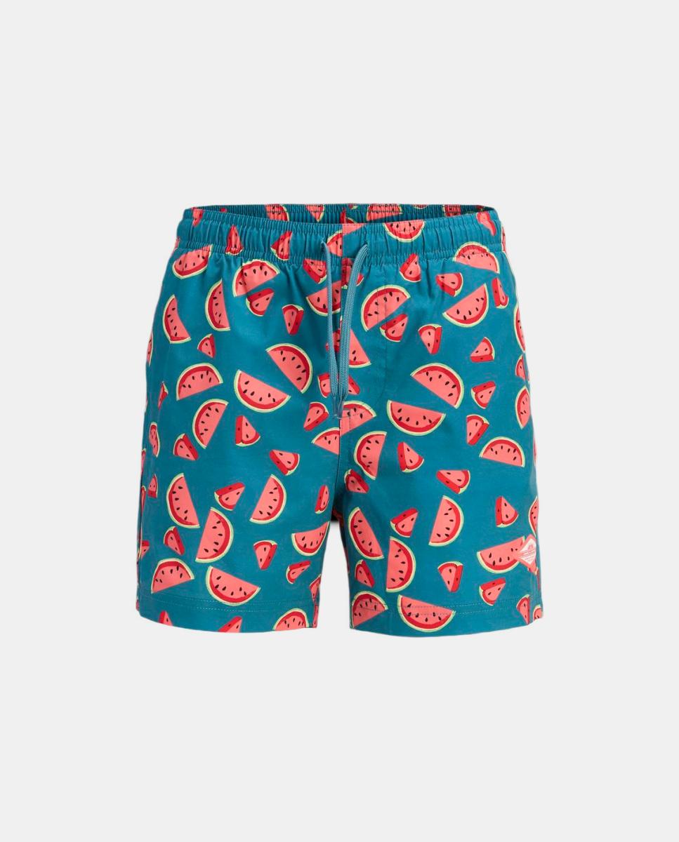 Calções de Banho com Estampado Jack & Jones Turquesa-7