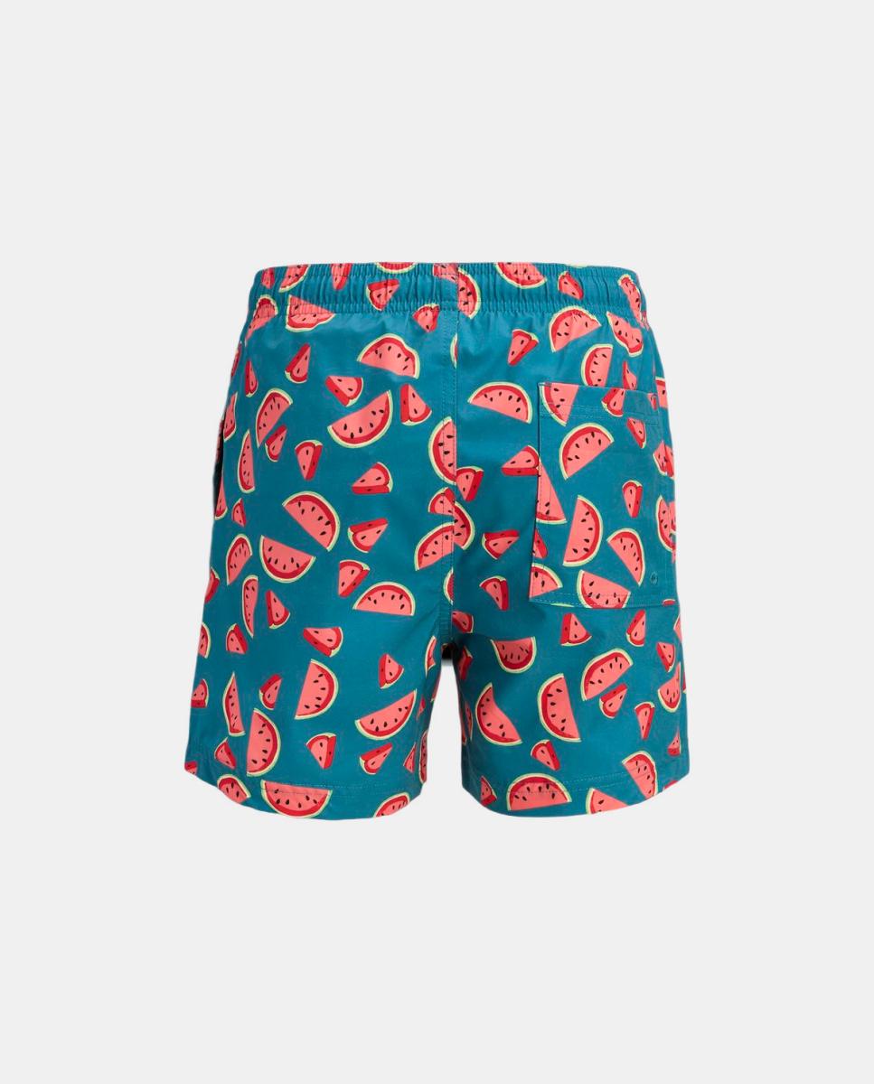 Calções de Banho com Estampado Jack & Jones Turquesa-8