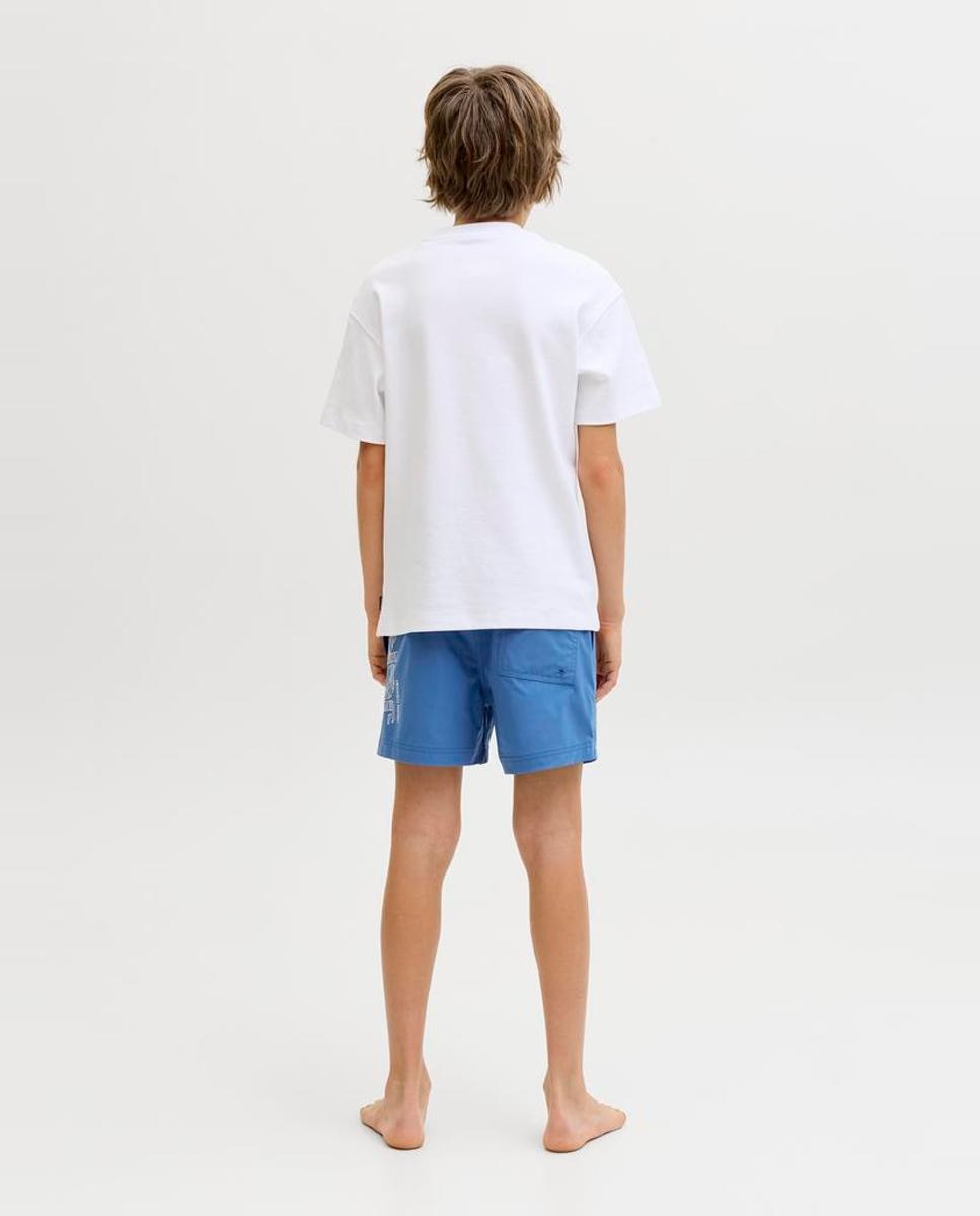 Bañador bermuda de niño con print lateral - Jack & Jones - Azul Azul-3