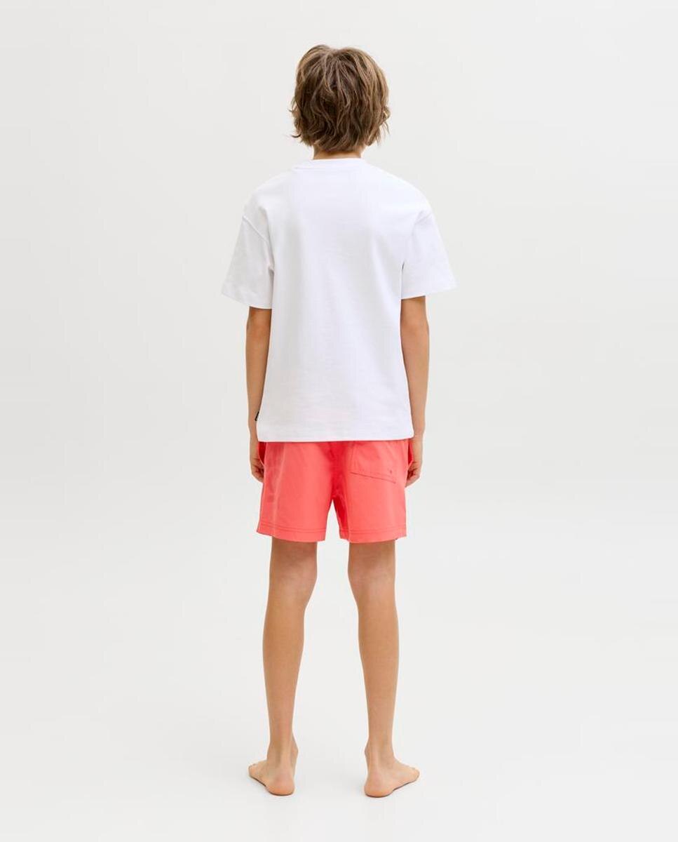 Imagen 3 de Bañador bermuda de niño con print lateral - Jack & Jones - Coral Coral
