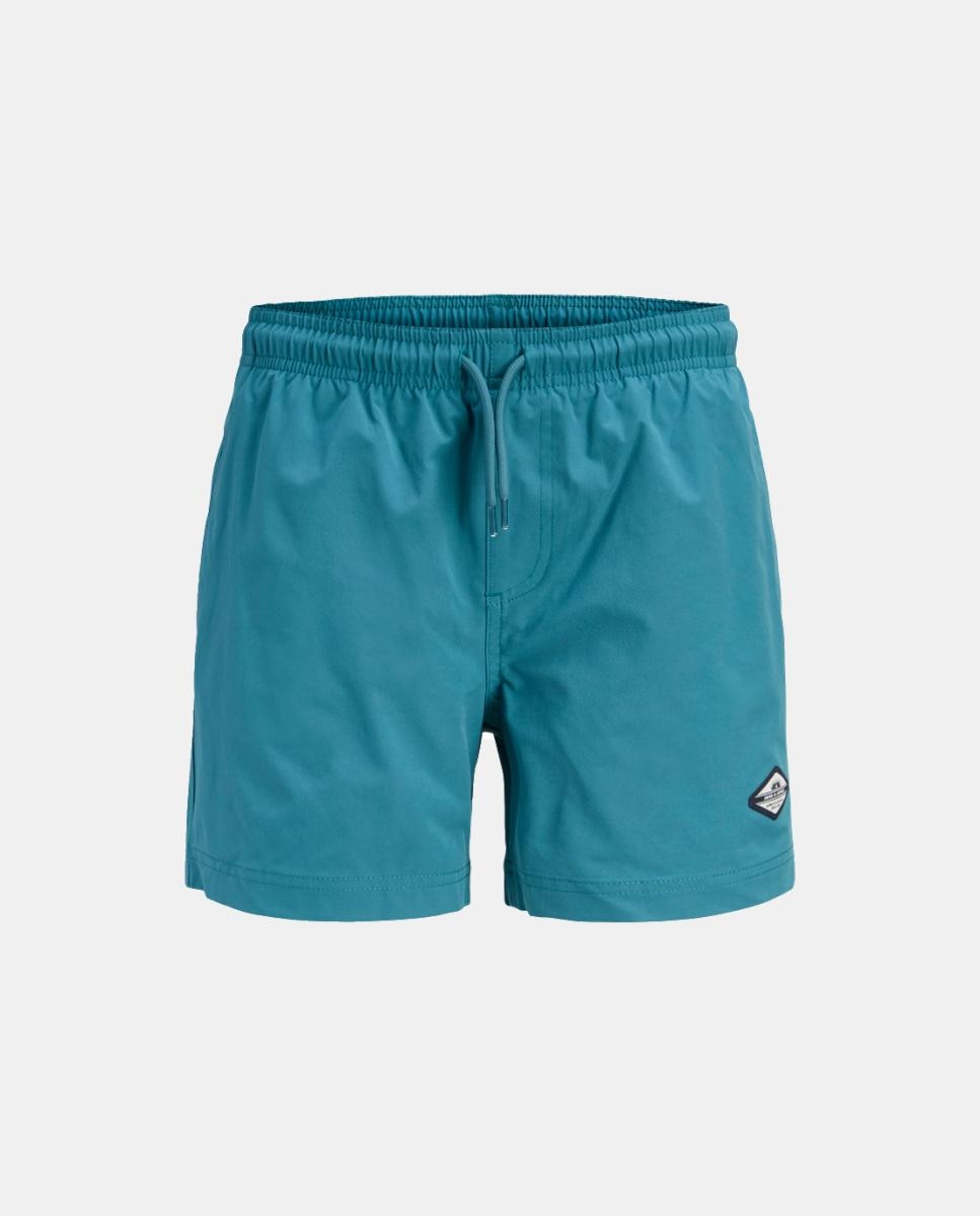 Calções de Banho com Estampado Oculto Reativo à Água Jack & Jones Turquesa-1