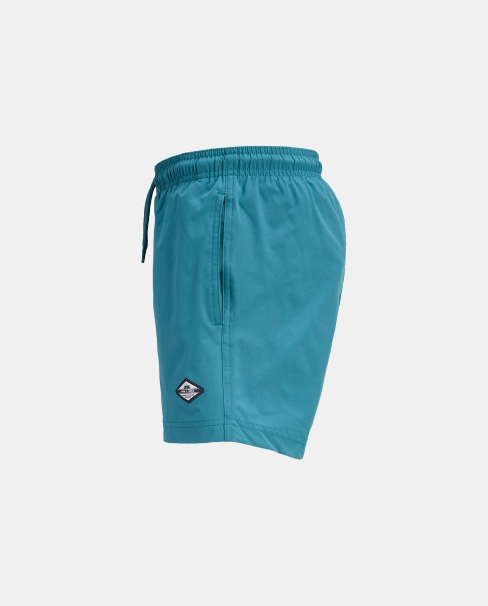 Calções de Banho com Estampado Oculto Reativo à Água Jack & Jones Turquesa-3