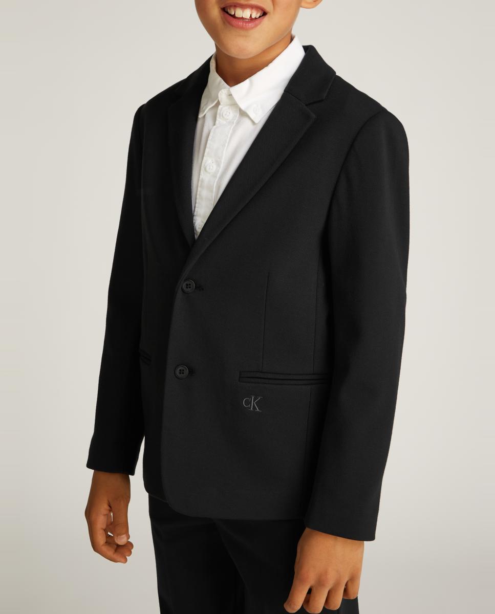 Blazer com Logótipo Bordado Preto-3