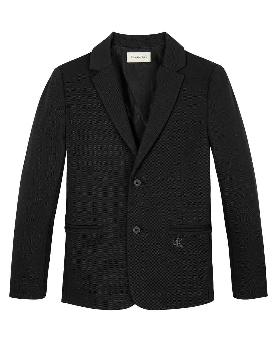 Blazer com Logótipo Bordado Preto-4