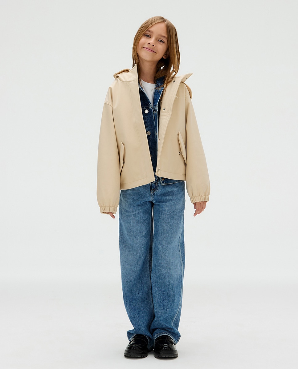 Casaco Estilo Parka Creme-1