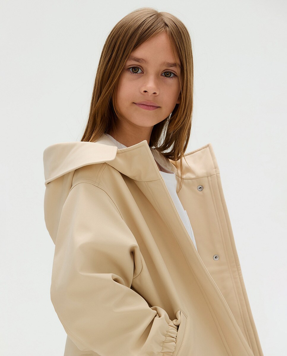 Casaco Estilo Parka Creme-2