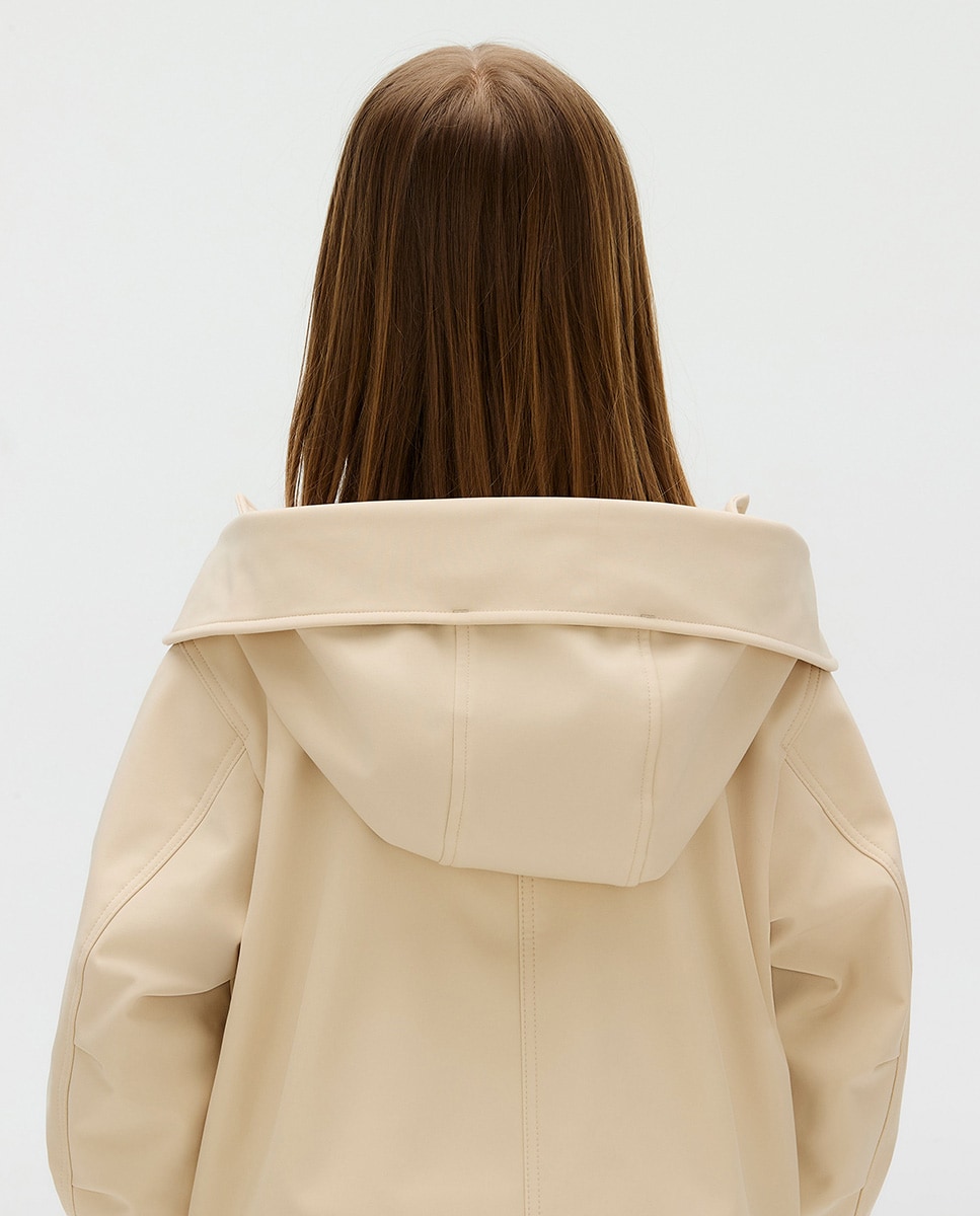 Casaco Estilo Parka Creme-3