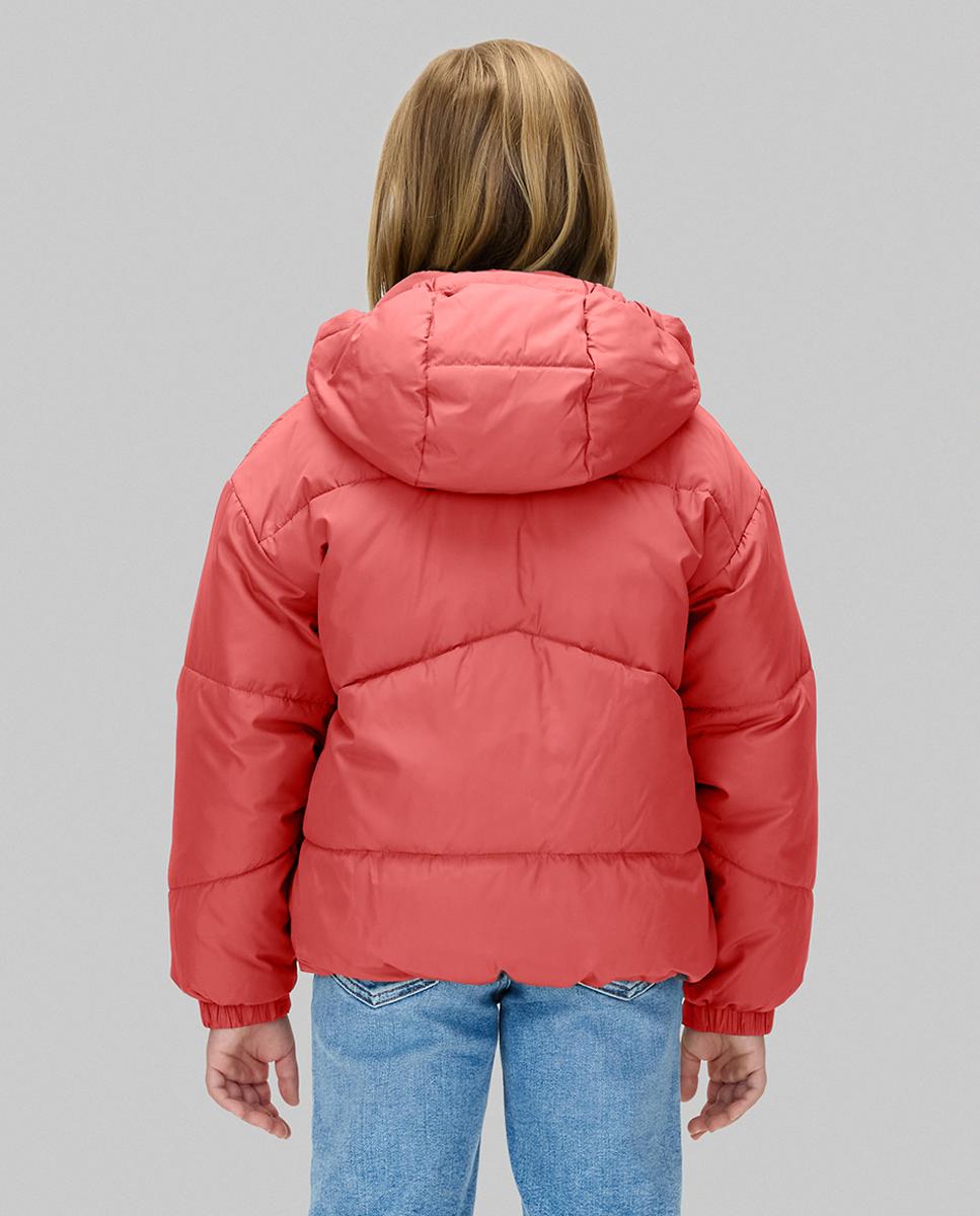 Casaco Acolchoado com Capuz Calvin Klein Rosa-2