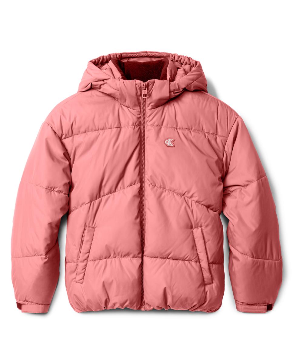 Casaco Acolchoado com Capuz Calvin Klein Rosa-5