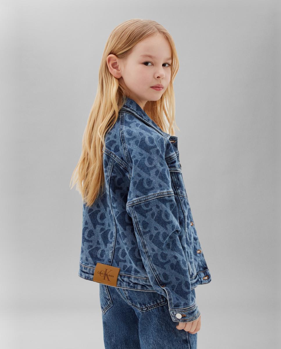 Chaqueta vaquera de niña con estampado - Calvin Klein - Azul Azul-2