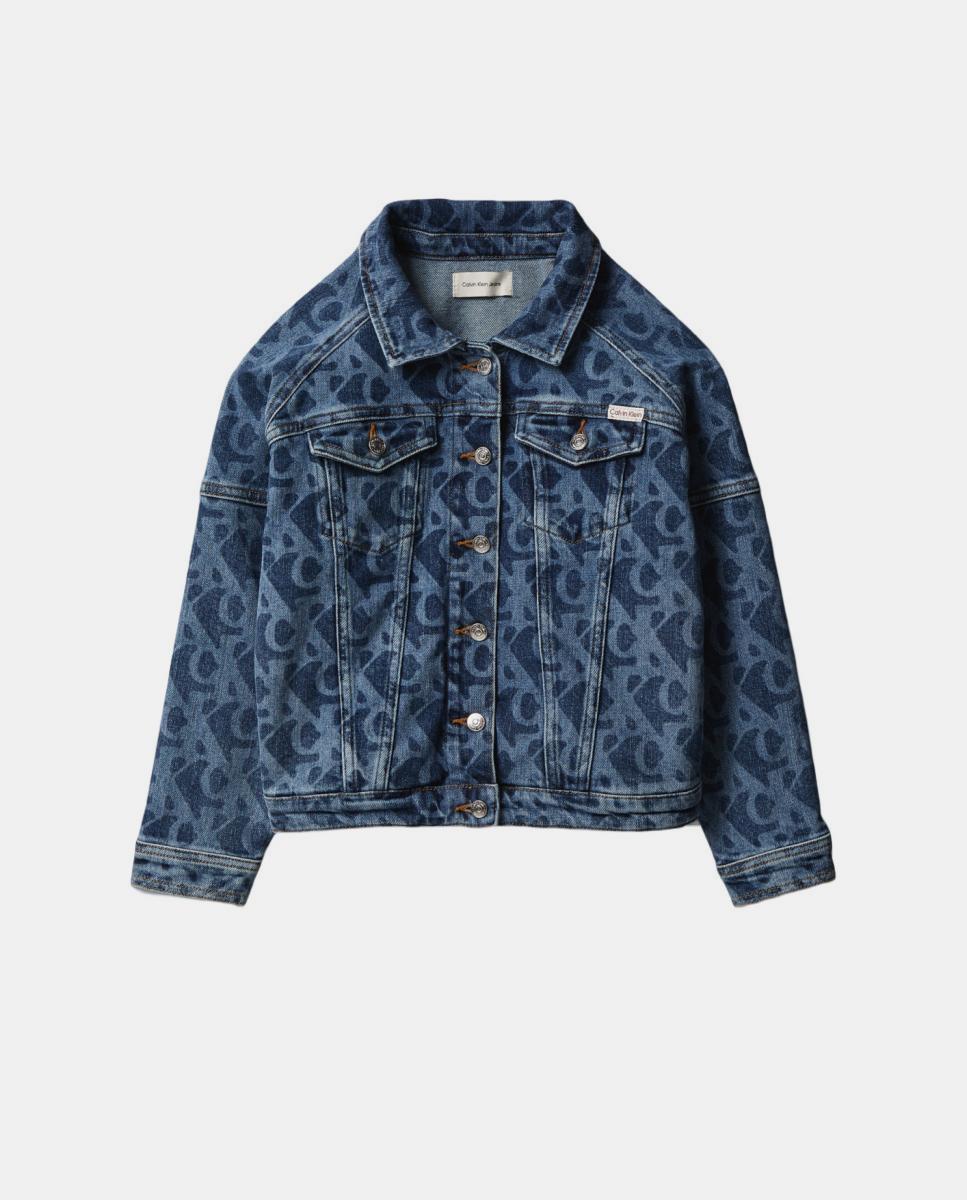 Chaqueta vaquera de niña con estampado - Calvin Klein - Azul Azul-5