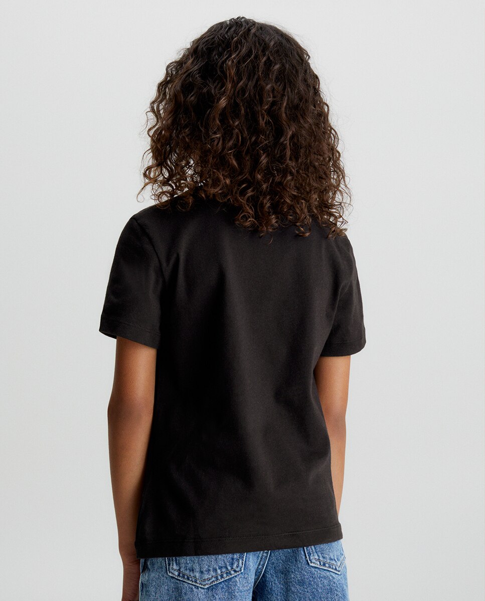 T-shirt de Manga Curta - Preto Calvin Klein Preto-2