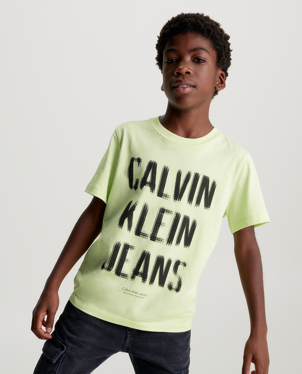 T-shirt de Manga Curta - Verde Calvin Klein Verde-claro-1