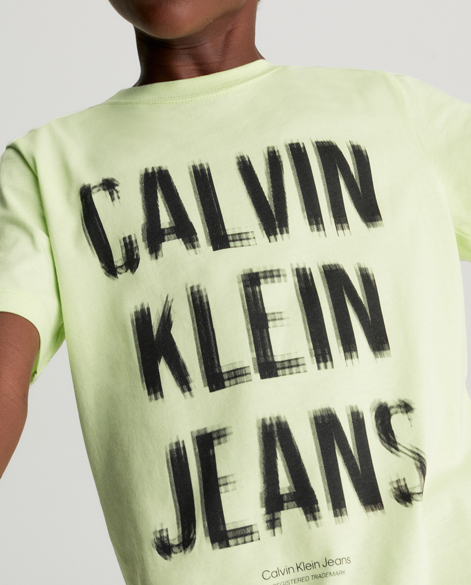 T-shirt de Manga Curta - Verde Calvin Klein Verde-claro-3